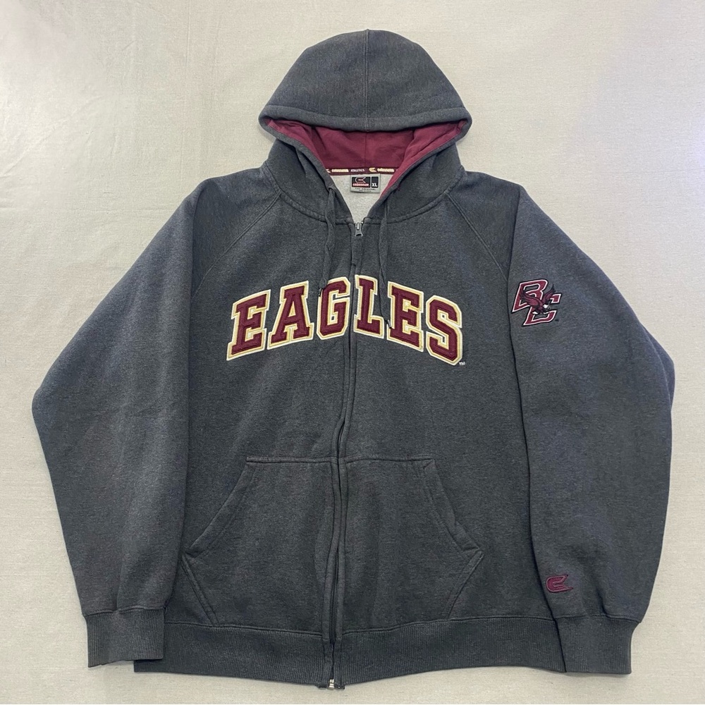 Boston College Eagles Colosseum NCAA Hoodie Sweatshirt Gray Men’s Size XL